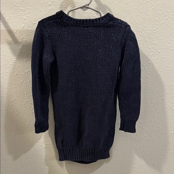 GAP Blue Cable Knit Crew Neck Sweater - Picture 3 of 3